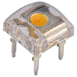 TruOpto OSM543Z4E1P 7.6mm Warm White Superflux LED 25lm