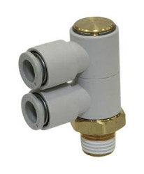 Złączka pneumatyczna R 1/4 męskie Wciskane 12 mm SMC Adapter gwintowany kolankowy R 1/4 męskie