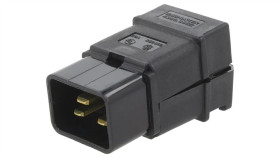 4300.0922Złącze Zasilające Ac Wtyk Męskie 20A 250Vac C20 (I) -25÷70C