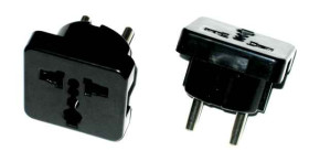 Redukcja AC PL wtyk - gn. uni. z uziem.