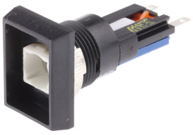 Nasadka przełącznika Chwilowy SPDT średnica wycięcia 16mm, montaż panelowy Saia-Burgess