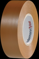 Insulation tape, 19 x 0.15 mm, self-extinguishing, PVC, brown, 20 m, 710-00158