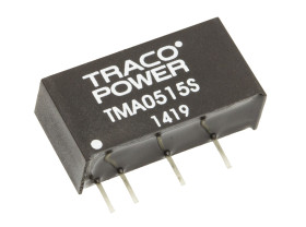 Przetwornica DC-DC, 1W, Uwe 4,5 → 5,5 V DC, Uwy 15V dc, Iwy 65mA, TRACOPOWER