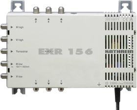 Multiprzełącznik SAT Kathrein EXR 156 Wejścia (multi-switch): 5 (4 sat/ 1 naziemne) Ilość uczestników: 6