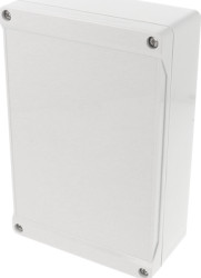 ABS enclosure, (L x W x H) 180 x 119 x 61 mm, light gray (RAL 7035), IP66, 1555HGY