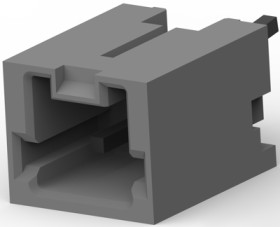 Pin header, 2 pole, pitch 1.5 mm, straight, natural, 292207-2