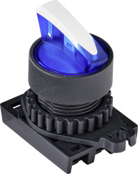 TRU COMPONENTS TC-9860156 S2SRN-L3BB Przełącznik wyboru blokada niebieski 2 x 45 ° 1 szt.