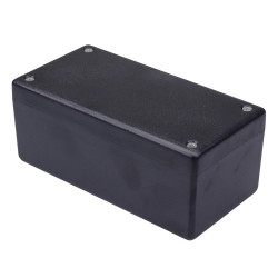 1594DWBK Hammond Black FRABS Watertight Heavy Duty Enclosure 132 x 66 x 55mm