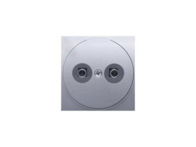 SIMON 54 Pokrywy gniazda ekwipotencjalnego srebrny mat DGE1P/43 KONTAKT SIMON