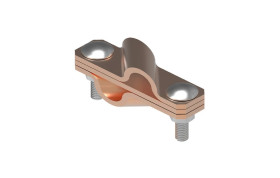 Złącze krzyżowe skośne pręt-pręt 3-elem. miedź 116.9 CU 11600903