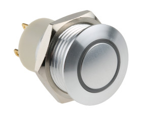 Nasadka przełącznika Zatrzaskowy SPST średnica wycięcia 16mm, montaż panelowy RS PRO