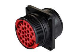 Złącze wielostykowe przemysłowe 26-pinowe Montaż na kołnierzu Wtyczka Souriau Sunbank by Eaton