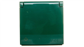 Simon 54 Pokrywa Gniazda Do Wersji Ip44 Z Przesłonami Antybakteryjna Zielona...