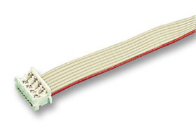 Kabel taśmowy 8-żyłowy raster 1.27mm Molex -40 → +105 °C