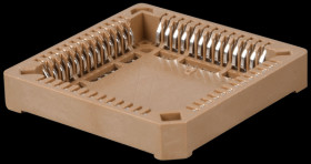 IC socket, 52-pin, SMD-PLCC