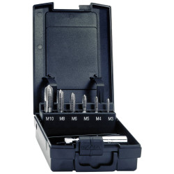 Exact 05937 Tapping Head Set 7-Piece Metric M3-M10 HSS DIN 3126