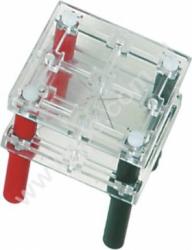 21118-S Uchwyt komponentów do płyt eksperymentalnych (4xwtyk 4mm), rozstaw 38mm x 38mm, ELECTRO-PJP, 21118S