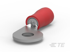 Zacisk oczkowy Ø , M3.5 (#6) izolowany Czerwony TE Connectivity
