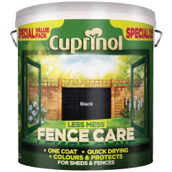 Cuprinol 5194069 Less Mess Fence Care Black 6 litre