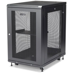 StarTech.com RK1833BKM 4-Post 18U Server Rack Cabinet, Lockable 19" Data Rack C