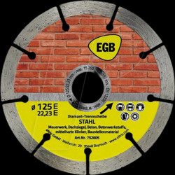 752605 Diamond cutting disc 125 mm, "Steel"