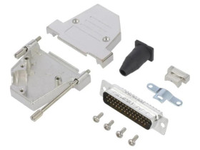 DTSL-RGLJSS-44MHSL D-Sub HD męskie kątowe 45 lutowanie na przewód PIN 44