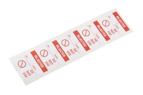 Etykieta samoprzylepna z nadrukiem tekst Rejected Do Not Use 50 szt. RS PRO Klej