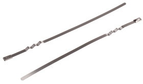 Opaska kablowa długość 150mm szerokość 4.6 mm RS PRO Stal nierdzewna 316 -80 → +538°C