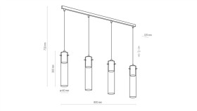 Kinkiet Ogrodowy Dekoracyjny, Dwukierunkowy Led Z Serii Brick K-8135 Kaja...