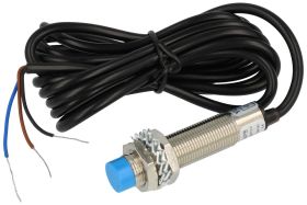 Czujnik; indukcyjny; LM12-3004PB; PNP; NC; 4mm; 6÷36V; DC; 200mA; cylindryczny metalowy; fi 12mm; 55mm; wysunięty; z przewodem;