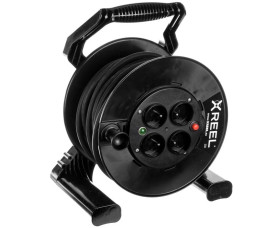Przedłużacz bębnowy XREEL 25mb H05RR-F 3x2,5 IP20 4xGS 230V 92501T48243