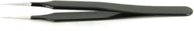 ESD tweezers, uninsulated, antimagnetic, epoxy coating, 110 mm, 4.SA.NE.6