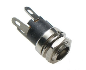 Gniazdo DC 5.5x2.5 do obudowy metalowe