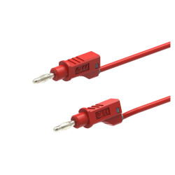 Wtyk, 12A, 30/60V ac/dc, kolor: Czerwony, dł. 1m, Electro PJP