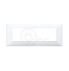 Ramka ozdobna Plana, 7M, White Technopolimer, 14657.01