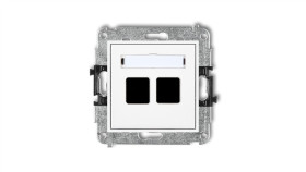 Mechanizm Gniazda Multimedialnego Podwójnego Bez Modułu (Standard Keystone)...