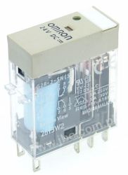 G2R-2-SN 24DC(S), Przekaźnik, DPDT (2 styki), napięcie cewki 24VDC, obciążenie styku max. 5A, wskaźnik LED, OMRON, G2R2SN24DC