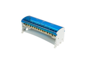 Blok rozdzielczy 1-biegunowy 125A TH35 niebieski BRZ-2X15 49.615 ELEKTRO-PLAST