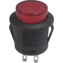 TruComponents 781967 Pushbutton ,Panel Mount,Off/(On),SPST-NO,Solder