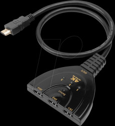 IDATA-HDMI-3F30 HDMI Switch, 3 x 1, 4K