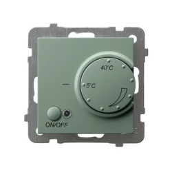 AS Regulator temperatury z czujnikiem napowietrznym zielony mat RTP-1GN/m/84