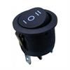 Przełącznik kołyskowy okrągły SW-05 250VAC 6A 3pin/3poz. ON-OFF-ON czarny