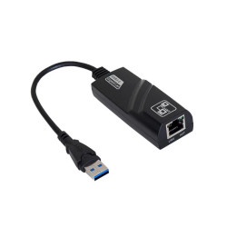 Adapter z kablem Akyga AK-AD-31 karta sieciowa USB A (m) / RJ45 (f) 10/100/1000 ver. 3.0 15cm