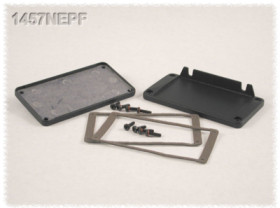 Steel enclosure, (L x W x H) 254 x 203 x 101 mm, black (RAL 9005), IP31, 14580000