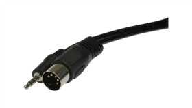 Kabel Przejściówa Audio Din 5-Pin (Wtyk) / Mini Jack 3,5Mm Stereo (Wtyk) 1M