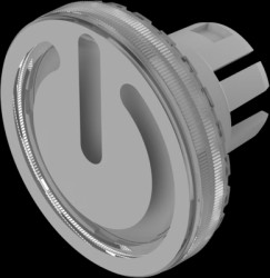 Pressure cap, Ø 19.7 mm, round, for 61 series, 61-9643.703