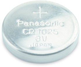 Lithium-button cell, CR1025, 3 V, 32 mAh, CR-1025