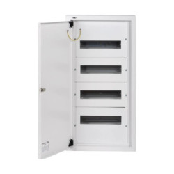 Rozdzielnica modułowa metalowa 4x12 natynkowa IP30 N+PE I klasa drzwi białe KP-DB-I-MS-412 biały 29317