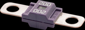 Automotive flat fuse, 200 A, 58 V, purple, (L x W x H) 41 x 8.24 x 12 mm, MDP200M6
