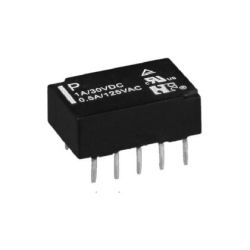 przekaźnik 12VDC, 2A, DPDT, PL-12 bistabilny 1 cewka